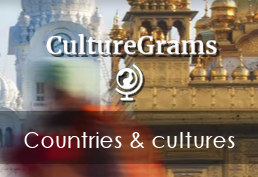 background photos of cultural monuments with text: CultureGrams. Countries & cultures.