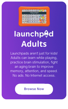 tablet with apps for adults and text: Adult collection