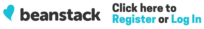 Beanstack heart and logo to log in to site