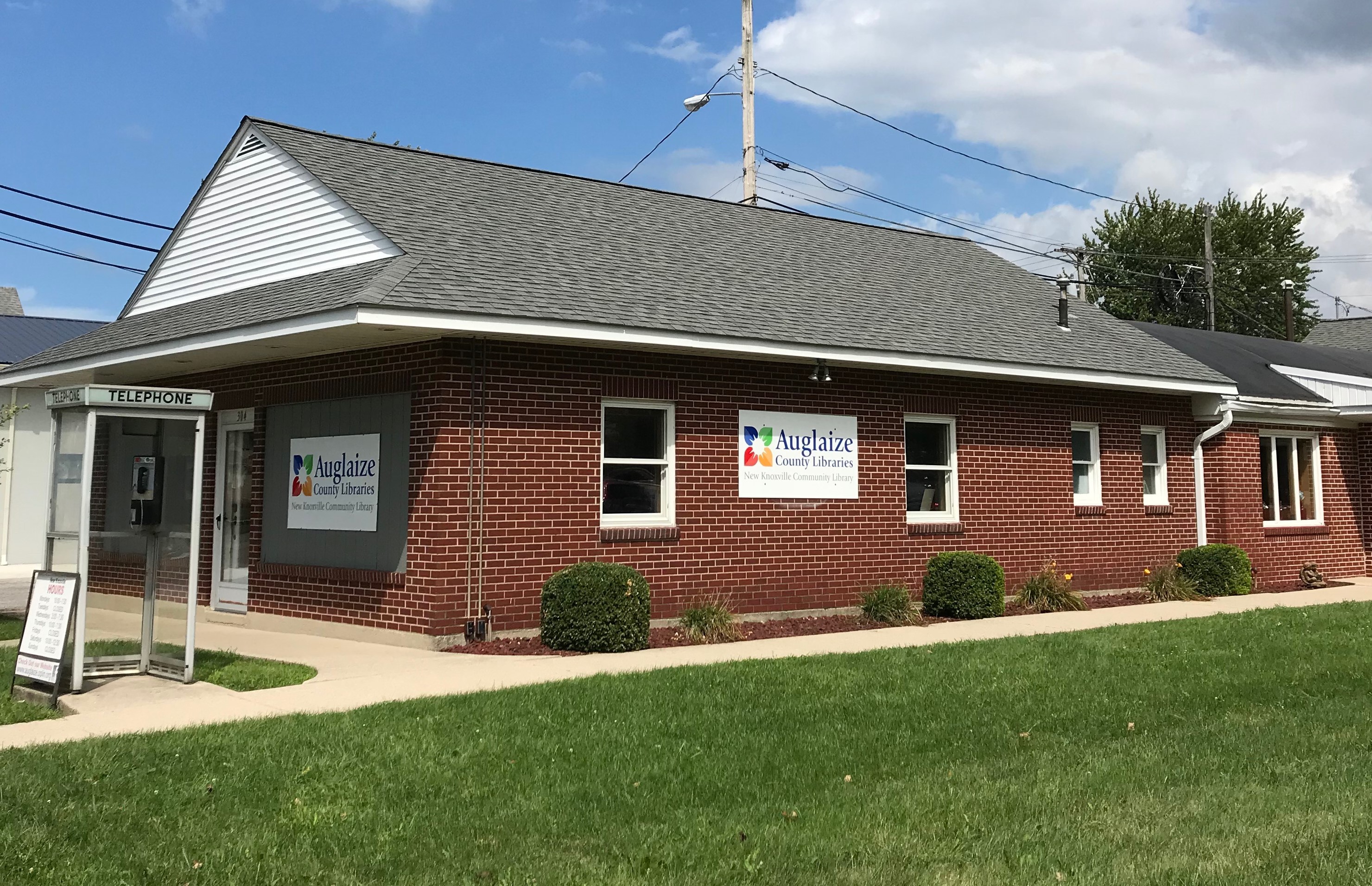 street view of New Knoxville Library building